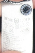 Henri Lloyd Unisex Black Polo Shirt XL Button-Up