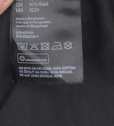 Unisex Adults UK Size XS H&M Black Basic T-Shirt