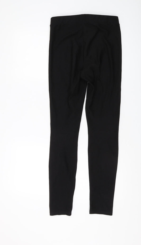 Womens UK Size S H&M Slim Fit Jegging Black Trousers