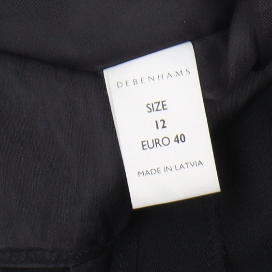 Debenhams Women Black Sheath Dress Size 12