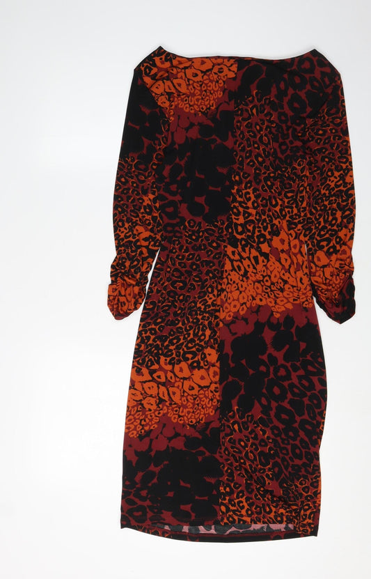 per una Women's Multicoloured Animal Print Dress, Size 10