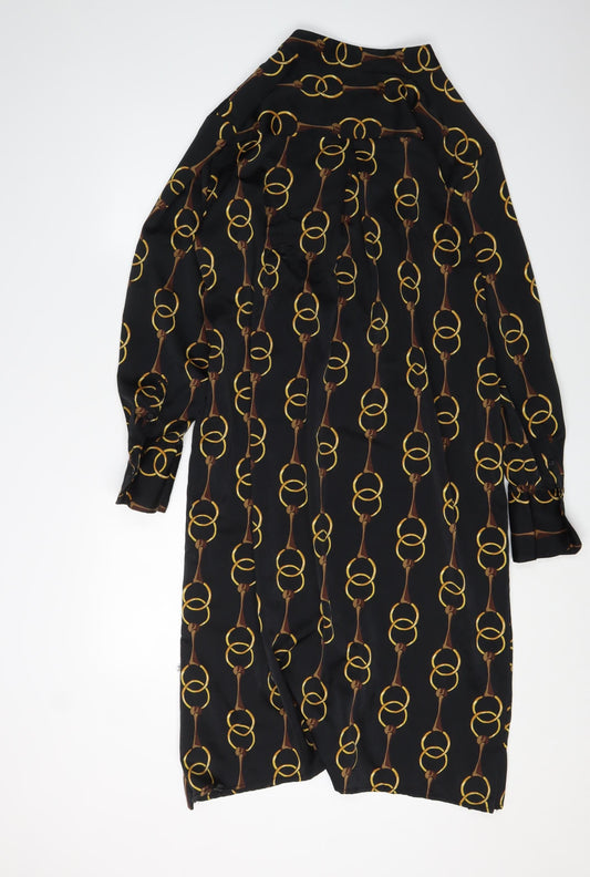 Banana Republic Women's Black XL Geometric Dress