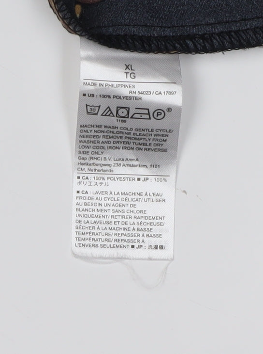 Banana Republic Women's Black XL Geometric Dress