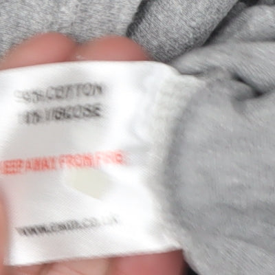 EWM Women's Grey Long Sleeve Roll Neck Top, Size 10-12