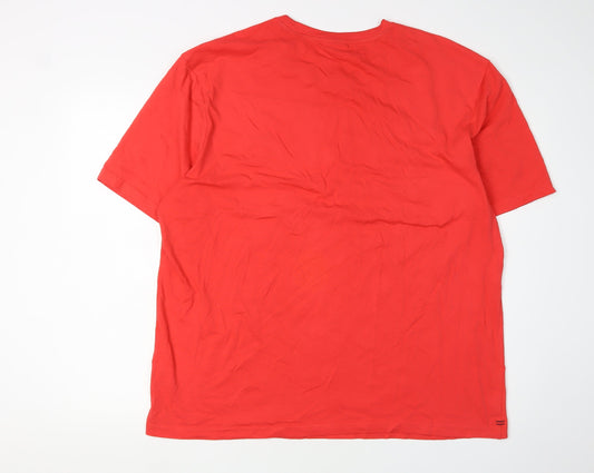 Slazenger Men's XL Red Cotton Crew Neck T-Shirt