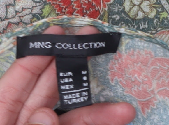 Womens UK Size 12 MNG Collection Multicoloured Tunic Blouse