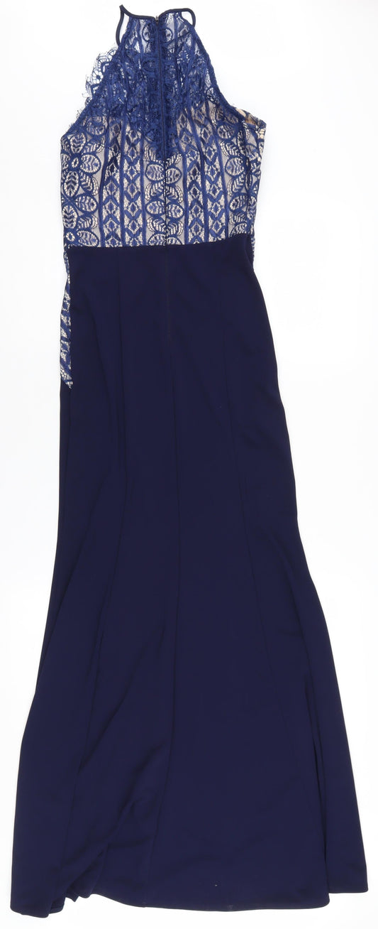 Lipsy London Women's Blue Bodycon Dress Size 10