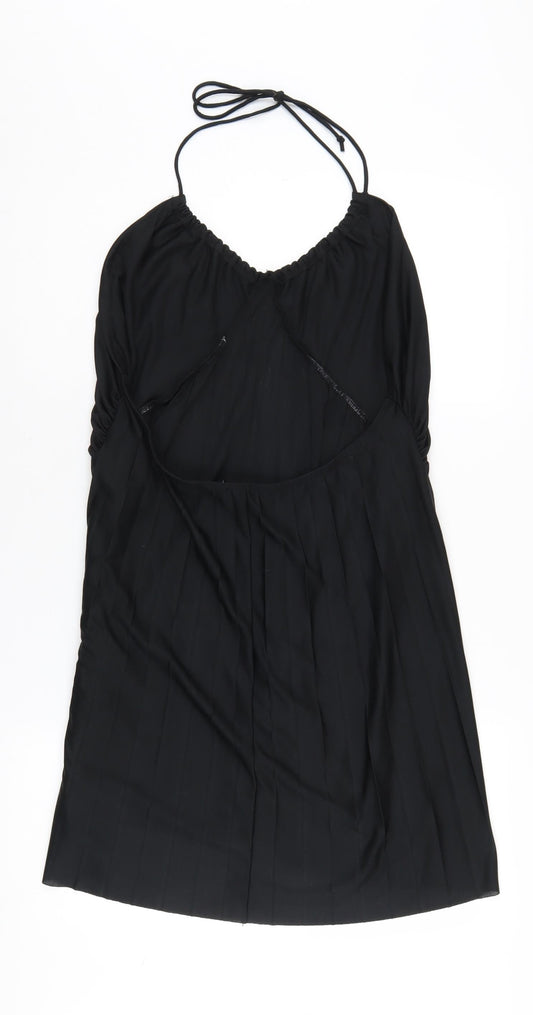 ASOS Black Women's Halter Slip Dress, Size 18