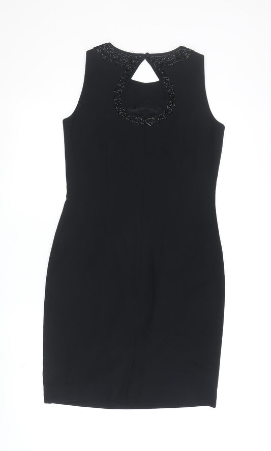 Liz Claiborne Women's Black Sheath Dress Size 4