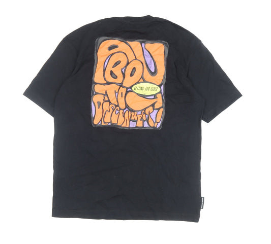 Mens UK Size S Zara Black T-Shirt