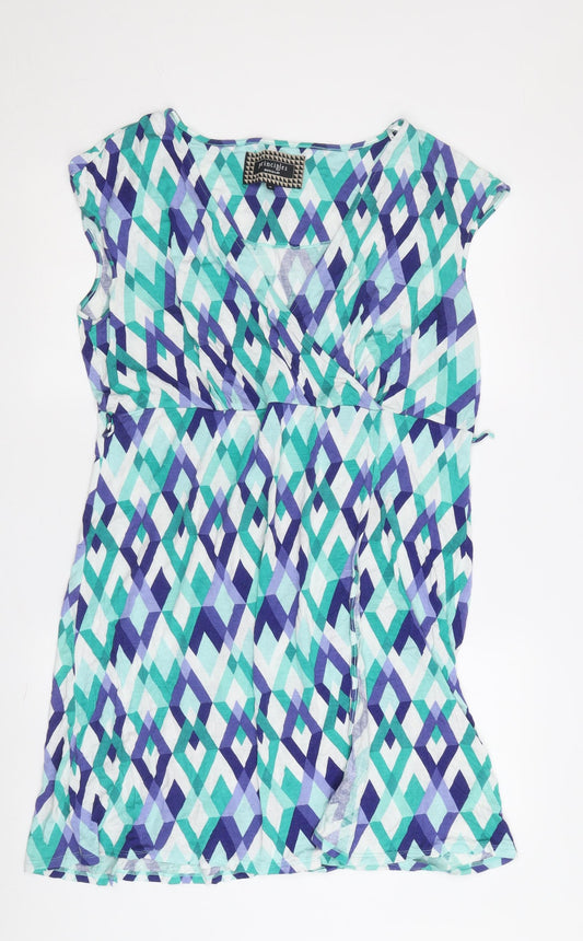 Additional front view of Principles Women's Geometric Viscose Cap Sleeve Dress