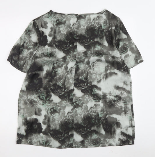 Womens UK Size 14 NEXT Grey Basic Blouse