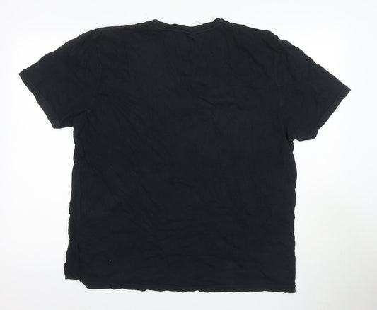 Star Wars Men's Black XL T-Shirt with C-3PO & R2-D2