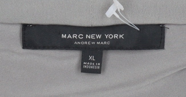 Marc New York Women's Grey Sleeveless Cowl Neck Top XL