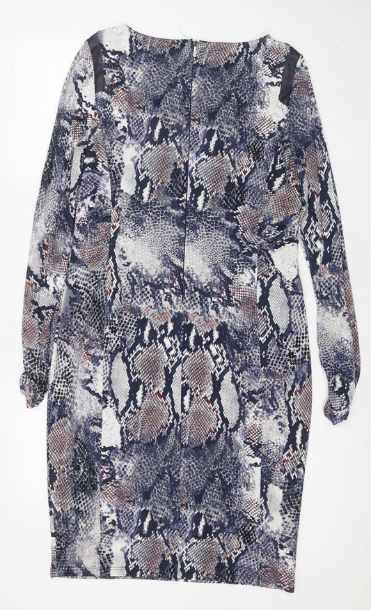 Additional front view of Autograph women’s 14 multicoloured bodycon dress