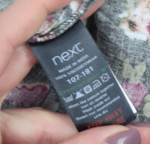 Next Women's Multicoloured Floral Cotton Playsuit S