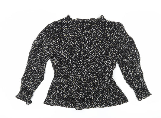 Womens UK Size 12 Marks and Spencer Black Basic Blouse