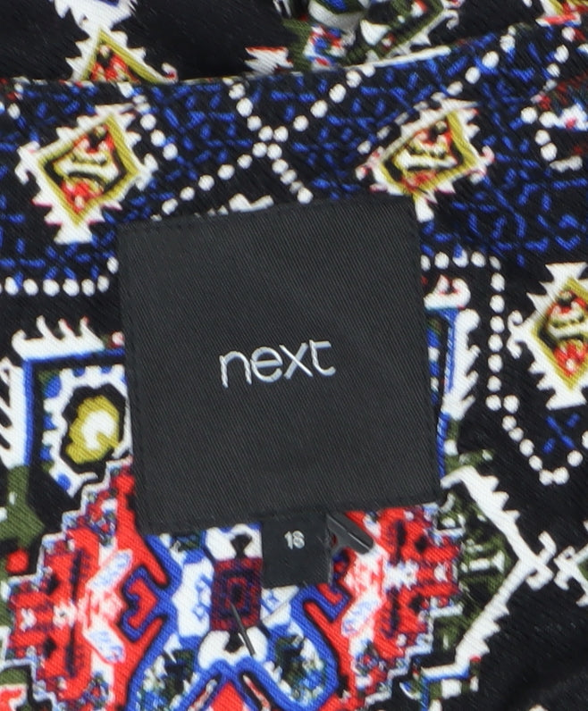 Next Multicoloured Geometric Dress, Women's Size 18