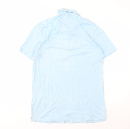 Lucky Brand Men's Blue Polo Shirt Small Short Sleeve