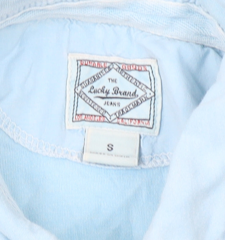 Lucky Brand Men's Blue Polo Shirt Small Short Sleeve