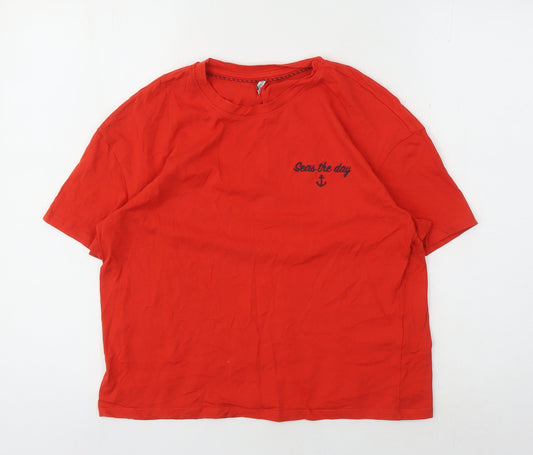 Womens UK Size S Only Red T-Shirt