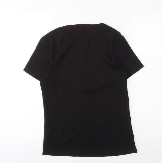 Womens UK Size M Gap Black Basic T-Shirt