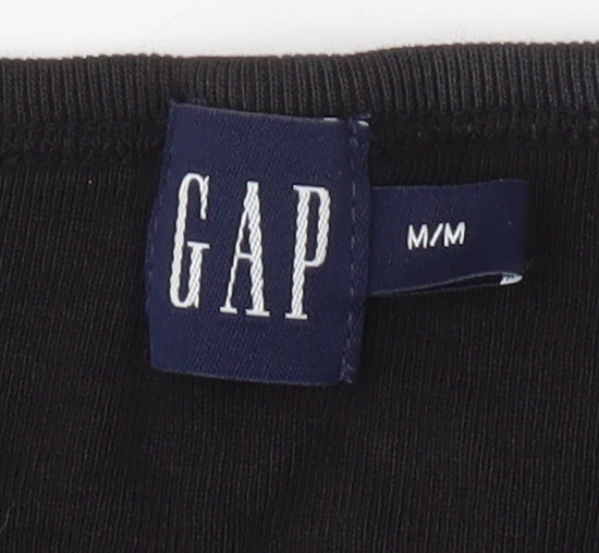 Womens UK Size M Gap Black Basic T-Shirt