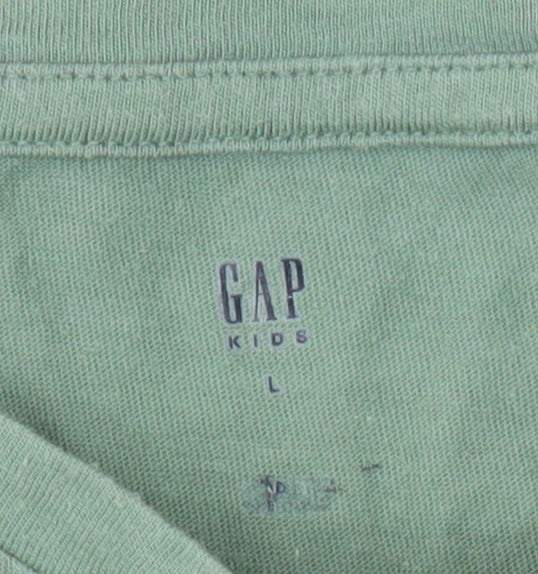 GAP Girls Green Star Sequin T-Shirt, 10-11 Years, Casual Fun