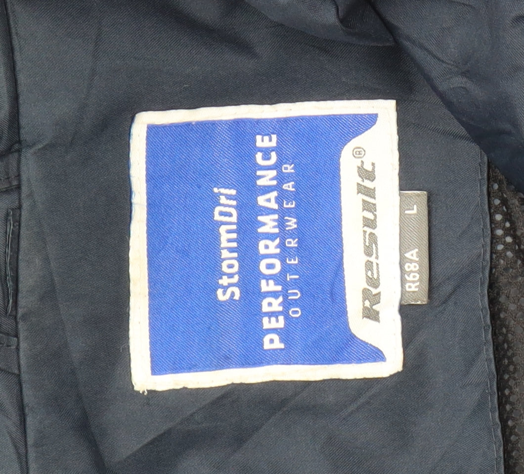 Mens UK Size L Result Blue Parka Coat