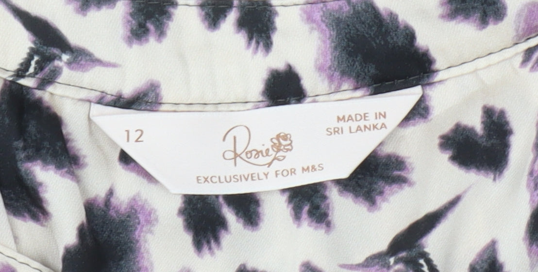 Womens UK Size 12 Marks and Spencer Multicoloured Blouse