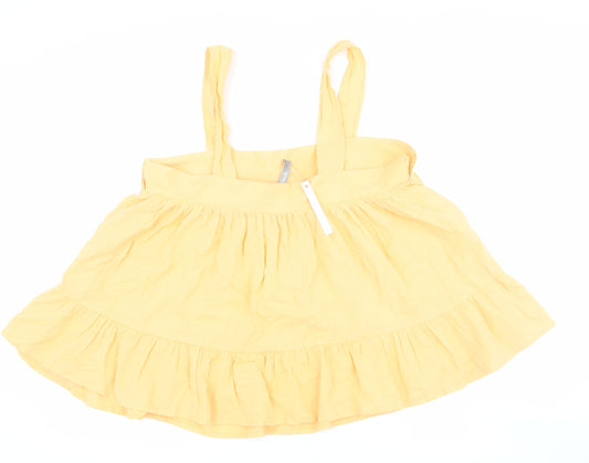 ASOS Women's Yellow Camisole Tank, UK 10, Cotton