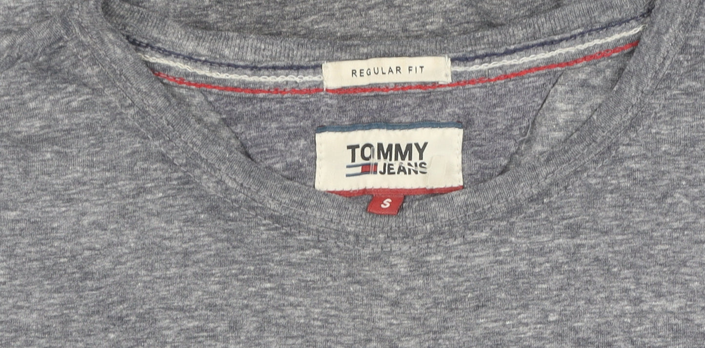 Mens UK Size S Tommy Jeans Grey T-Shirt