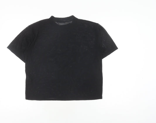 Light Before Dark Women's Black XS Basic Mesh Top