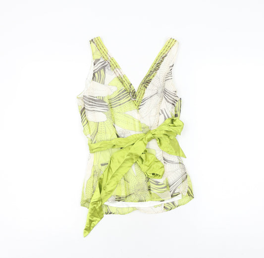 Coast Women's Multicoloured Silk Wrap Blouse Size 10