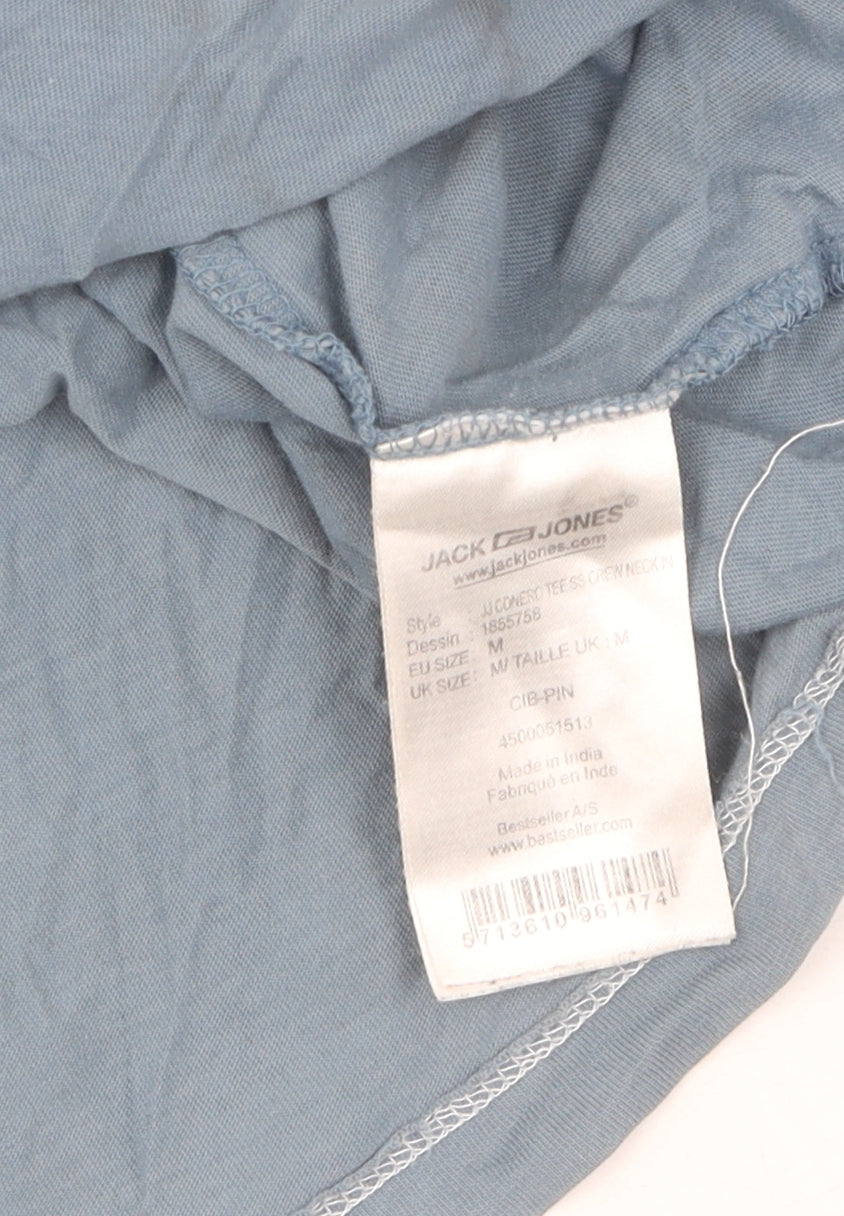 Mens UK Size M JACK & JONES Blue T-Shirt