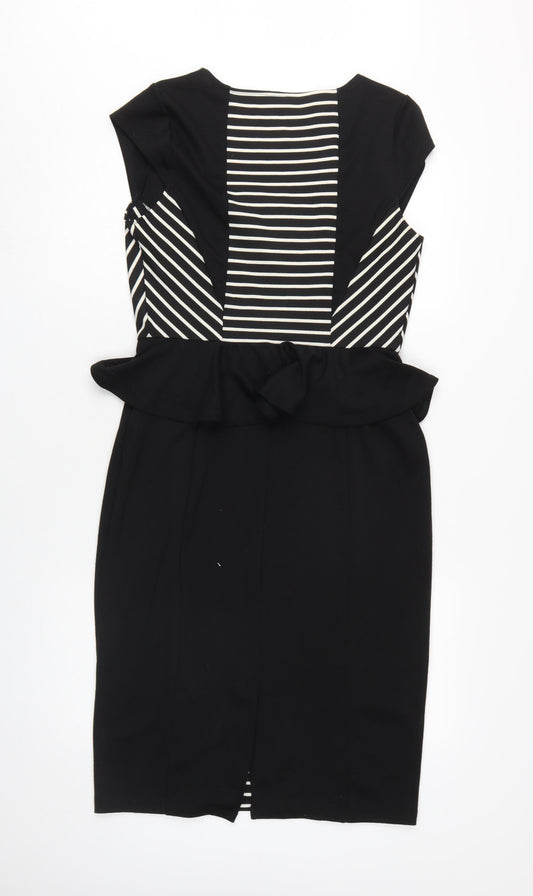 Dorothy Perkins Women Size 12 Black Pencil Dress