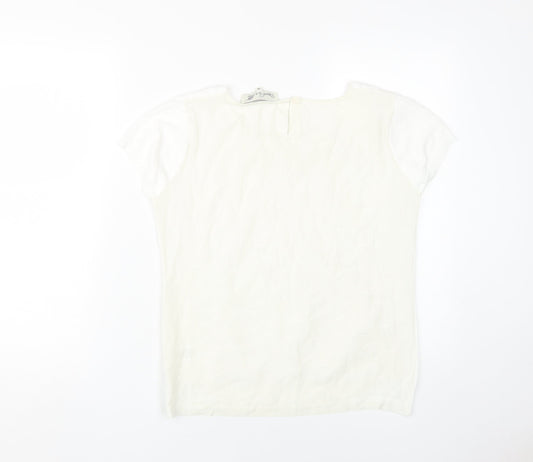 Womens UK Size 10 Damsel in a Dress White Blouse