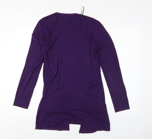 Womens UK Size M QED London Purple Cardigan Jumper