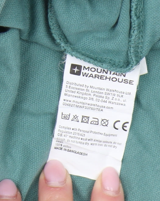 Mountain Warehouse Mens Green Short Sleeve Polo