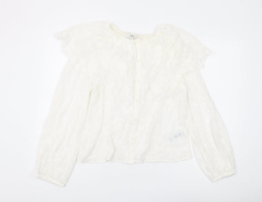 Marks and Spencer Women's White Embroidered Blouse