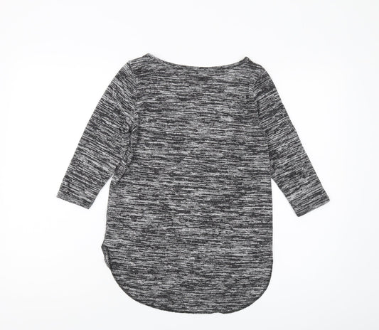 Womens UK Size S Hollister Grey Basic T-Shirt