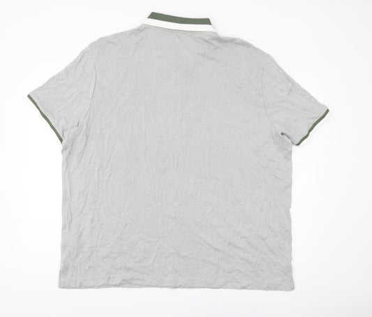 Marks and Spencer Men's Green 3XL Polo Shirt