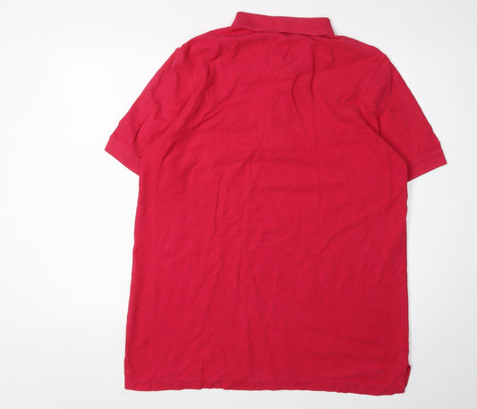 Glenmuir Men's Red Polo Shirt L Short Sleeve