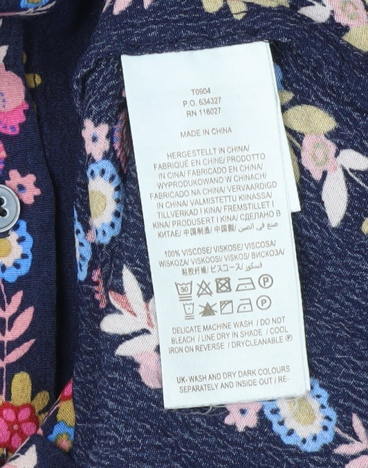 Boden Women's Floral Multicoloured Blouse Size 6