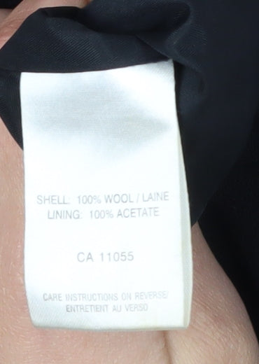 Fenn Wright Manson Black Wool Women's Pencil Skirt - Size 8