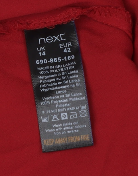 Womens UK Size 14 NEXT Red Tank