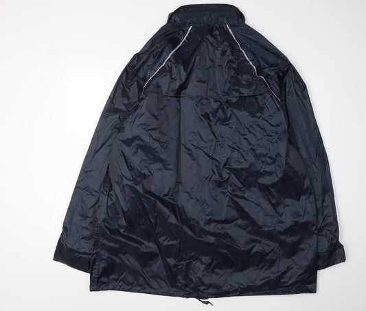 Mens UK Size 2XL Harvey James Blue Rain Coat