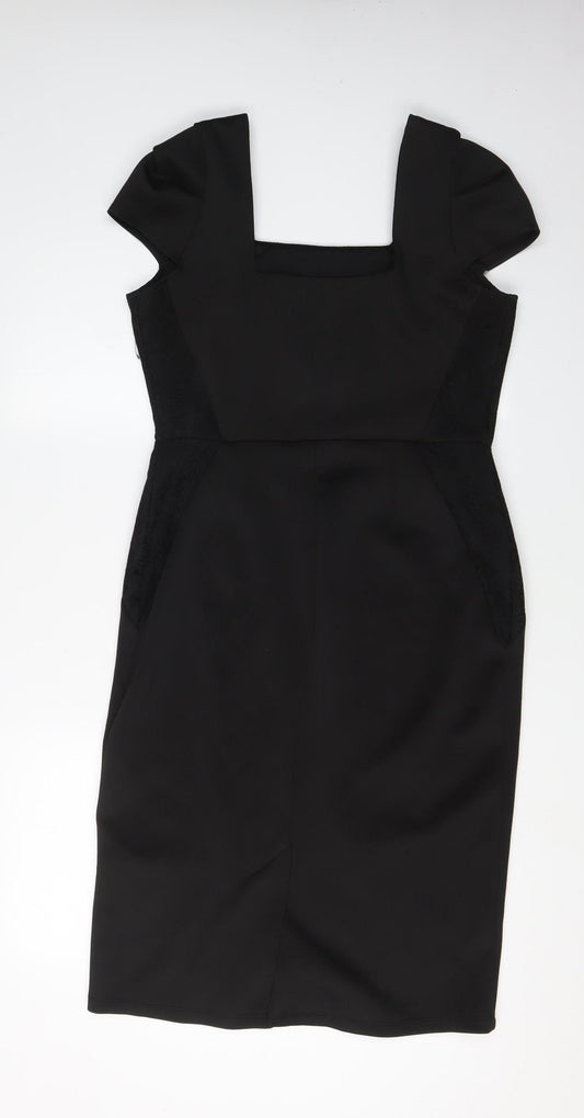 Dorothy Perkins Women's Black Pencil Dress Size 14
