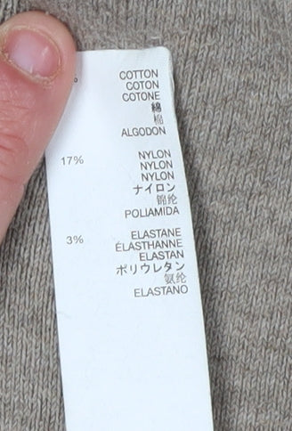 Gap Women's Beige V-Neck Pullover Jumper M