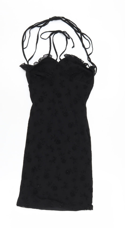 Motel Women's Black Bodycon Mini Dress Size S